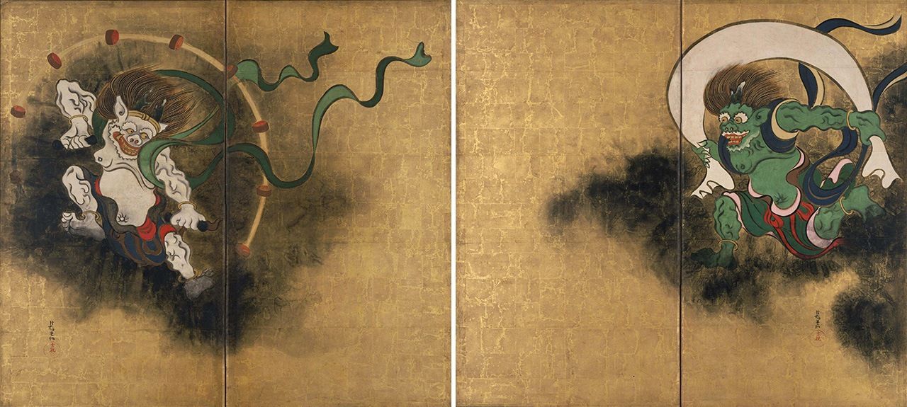 اليابان | أوغاتا كورين: رمز الفن الياباني الكلاسيكي في اللوحات القابلة للطي