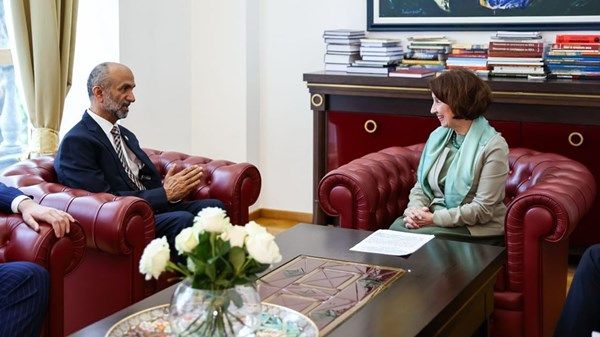 رئيسة مقدونيا الشمالية تستقبل رئيس المجلس العالمي للتسامح والسلام