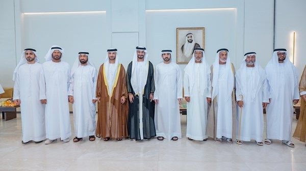 حمدان بن محمد يحضر أفراح الرميثي