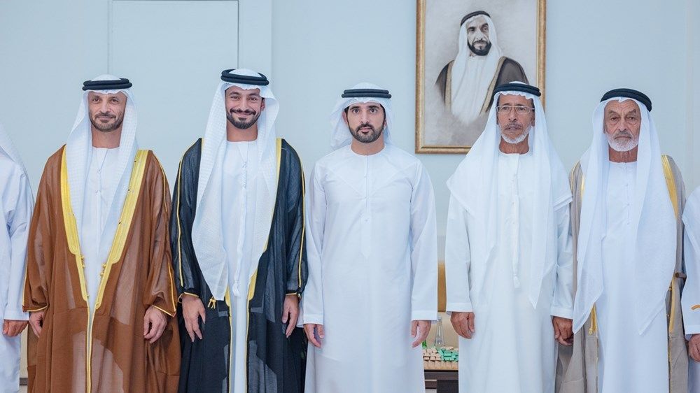 حمدان بن محمد يحضر أفراح الرميثي