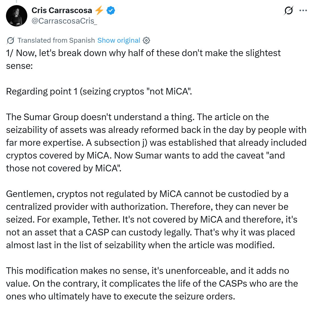 إسبانيا: حزب "سومار" يقترح ضريبة 47% على الكريبتو في "هجوم ضد البيتكوين"