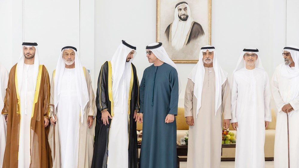 هزاع بن زايد يحضر حفل استقبال بمناسبة زفاف علي حميد الرميثي