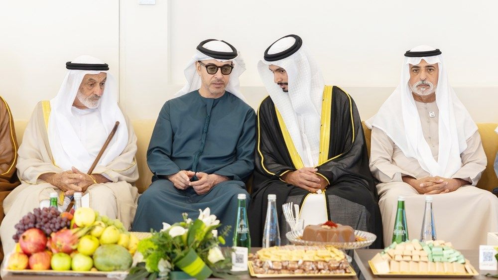 هزاع بن زايد يحضر حفل استقبال بمناسبة زفاف علي حميد الرميثي