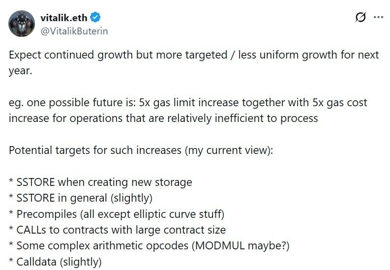 إيثريوم ترفع حد الغاز في الكتلة إلى 60 مليون مع زيادة السعة قبيل ترقية Fusaka