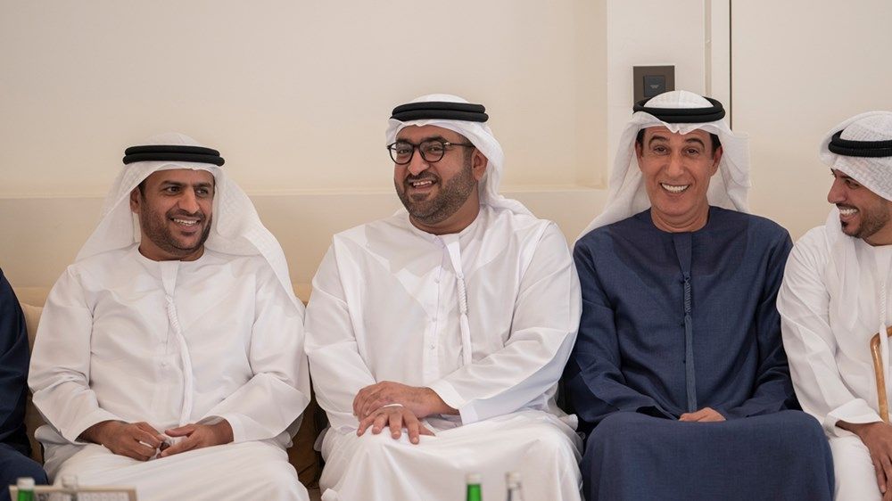 هزاع بن زايد يحضر أفراح الصيعري في أبوظبي