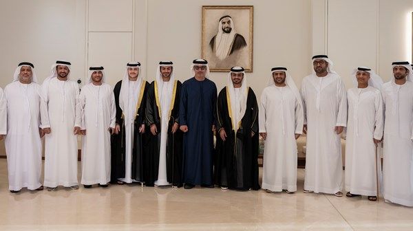 هزاع بن زايد يحضر أفراح الصيعري في أبوظبي