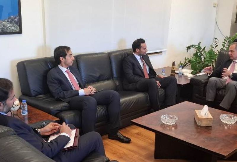 لبنان | وزير الطاقة يبحث فرص الاستثمار في لبنان مع وفد من جهاز قطر للاستثمار