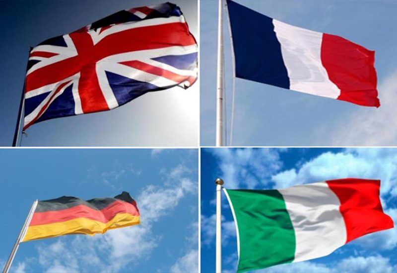 ألمانيا وإيطاليا وفرنسا وبريطانيا تدعو إسرائيل إلى حماية الفلسطينيين