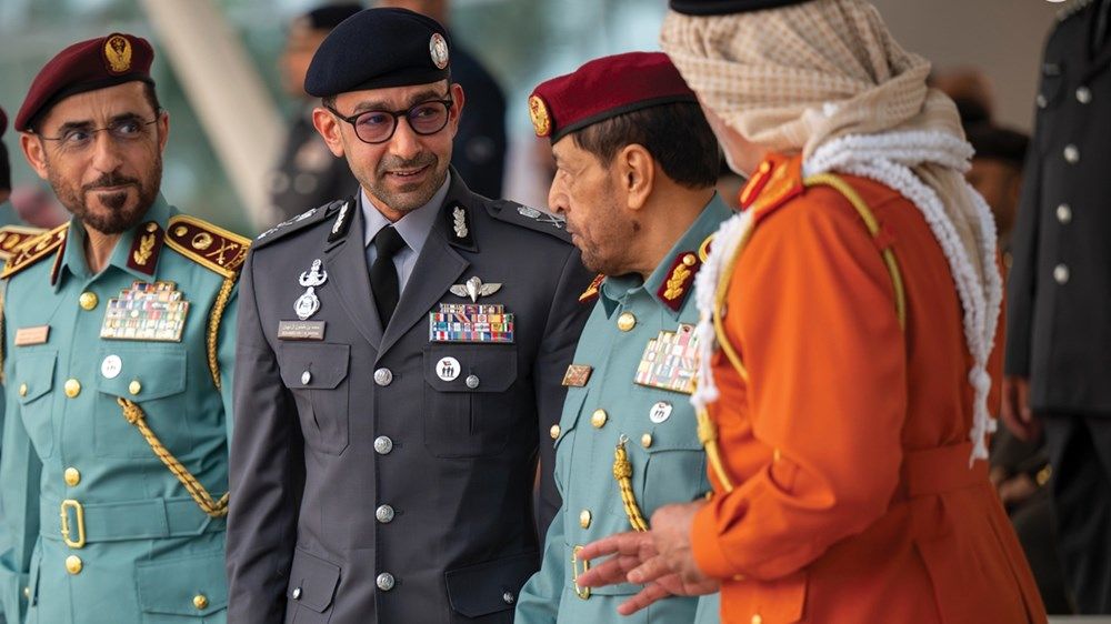 حاكم الفجيرة يشهد بحضور ذياب بن محمد بن زايد مراسم يوم الشهيد في واحة الكرامة