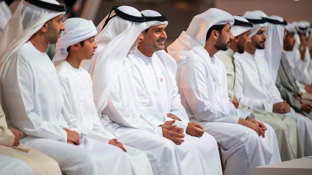 حاكم الفجيرة يشهد بحضور ذياب بن محمد بن زايد مراسم يوم الشهيد في واحة الكرامة