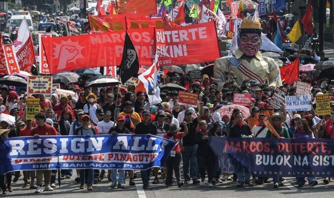 الآلاف تظاهروا في الفيليبين للمطالبة بمحاسبة المتورطين في فضيحة فساد