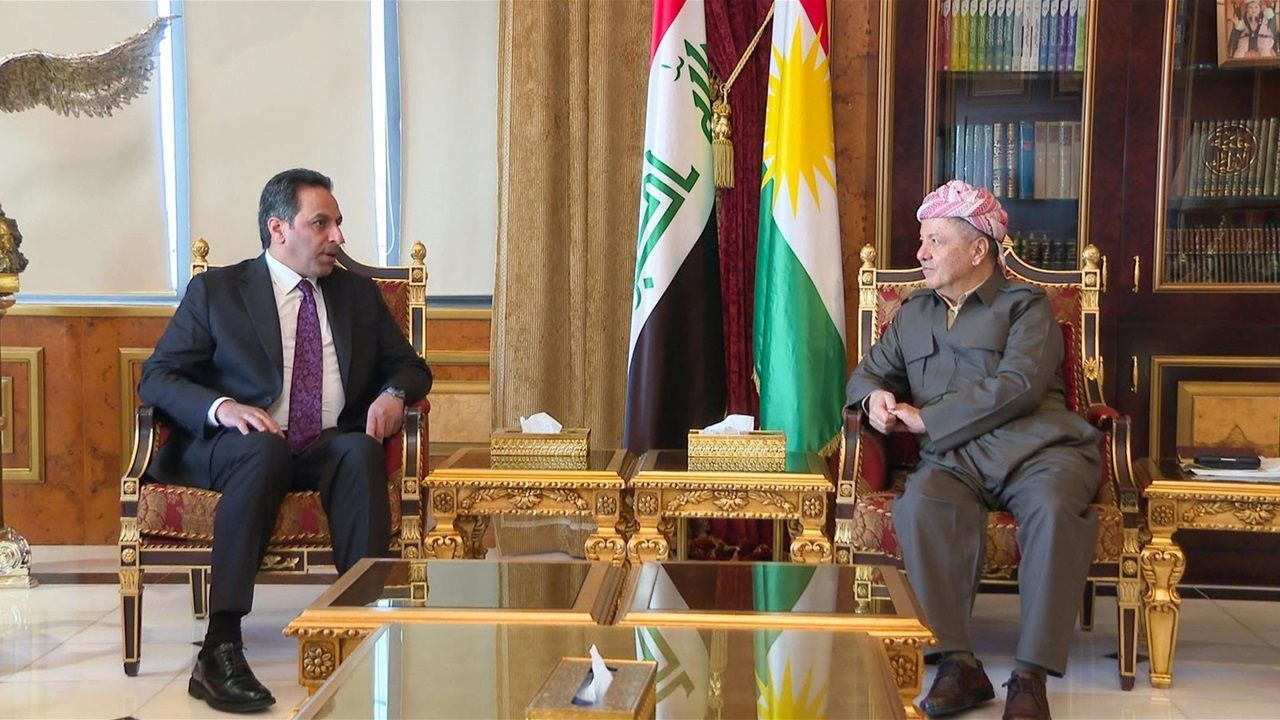 رؤى مشتركة بين الجنابي وبارزاني لدعم استحقاقات المرحلة المقبلة وتثبيت المشهد السياسي