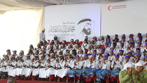 المخا تحتفي بزفاف 500 شاب وشابة في العرس الجماعي الخامس