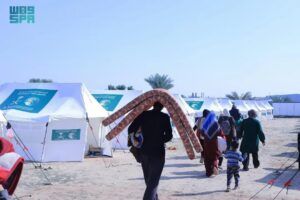 الأسر النازحة تشكر السعودية وإغاثة غزة بعد إنشاء مخيم آمن للأطفال