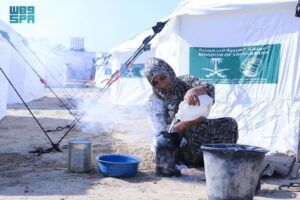 الأسر النازحة تشكر السعودية وإغاثة غزة بعد إنشاء مخيم آمن للأطفال