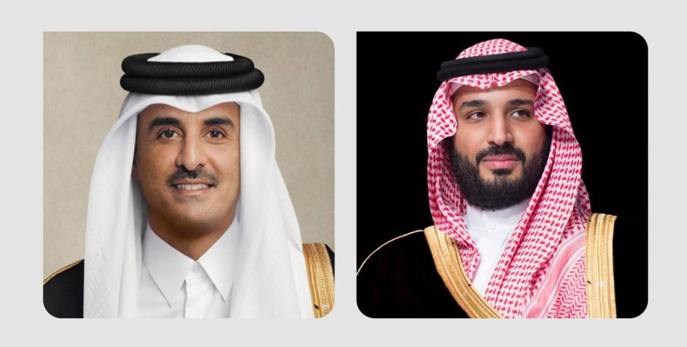 ولي العهد يتلقى رسالة خطية من أمير قطر