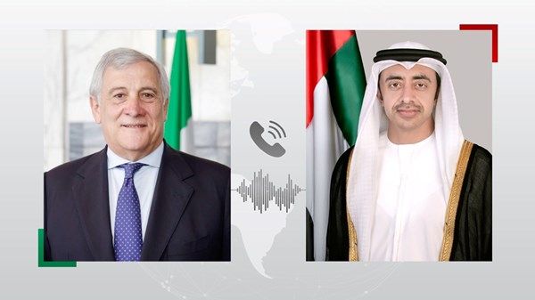 عبدالله بن زايد ونائب رئيس الوزراء وزير الخارجية الإيطالي يبحثان العلاقات الاستراتيجية بين البلدين