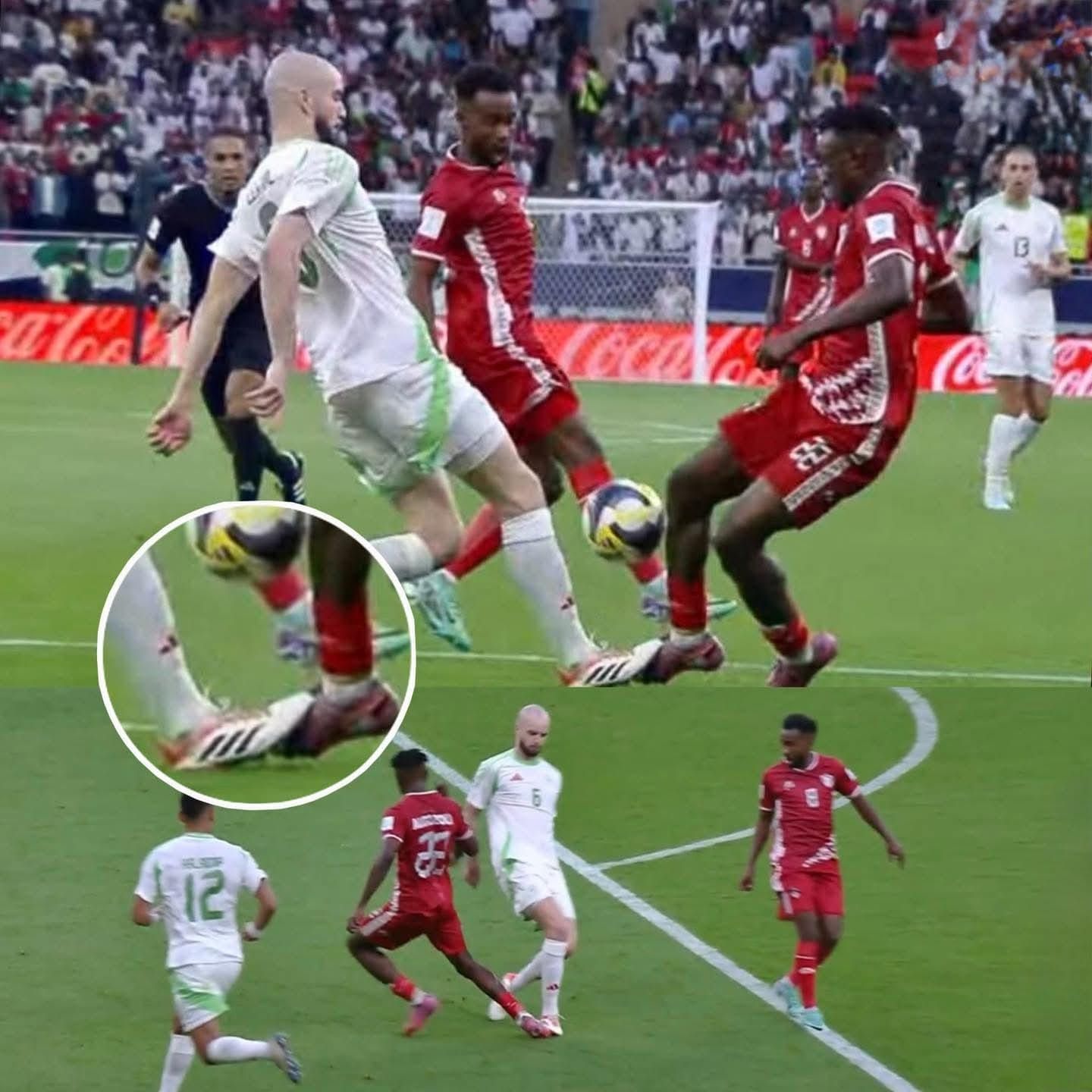 شاهد بالصورة والفيديو.. الخبراء بالأستوديو التحليلي لمباراة السودان والجزائر يجمعون على وجود ضربة جزاء صحيحة لصقور الجديان ويعبرون عن استغرابهم الشديد: (لماذا لم يرجع الحكم المصري للفار؟)