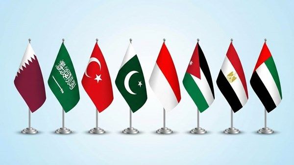 وزراء خارجية الإمارات ومصر والأردن وإندونيسيا وباكستان وتركيا والسعودية وقطر يعربون عن بالغ القلق إزاء تصريحات إسرائيلية عن فتح معبر رفح باتجاه واحد