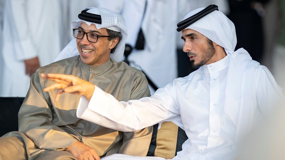 منصور بن زايد يشهد بطولة العالم للخيل العربية في الدوحة
