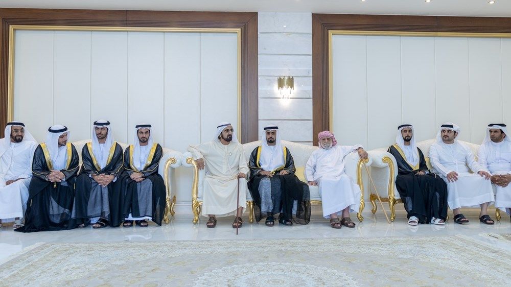 محمد بن راشد يحضر أفراح الفلاسي يرافقه مكتوم بن محمد