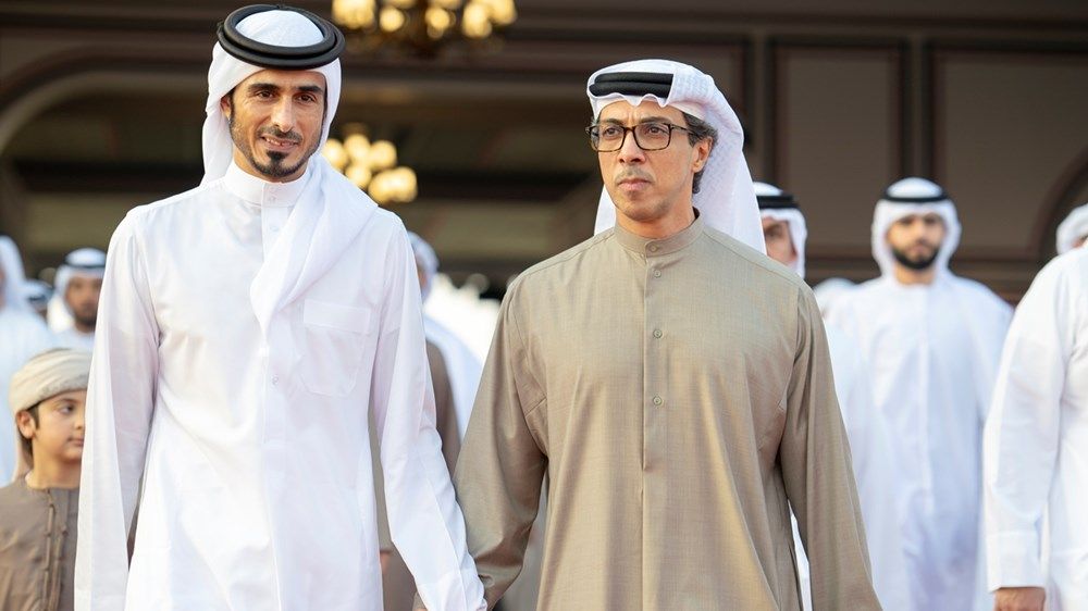 منصور بن زايد يشهد بطولة العالم للخيل العربية في الدوحة