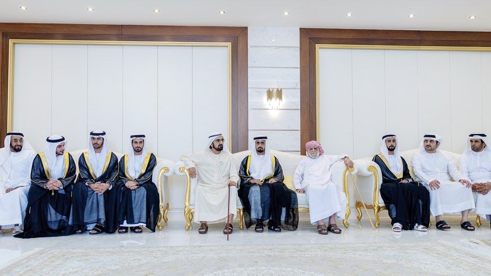 محمد بن راشد وحمدان بن محمد ومكتوم بن محمد يحضرون أفراح بن غدير والكتبي والفلاسي