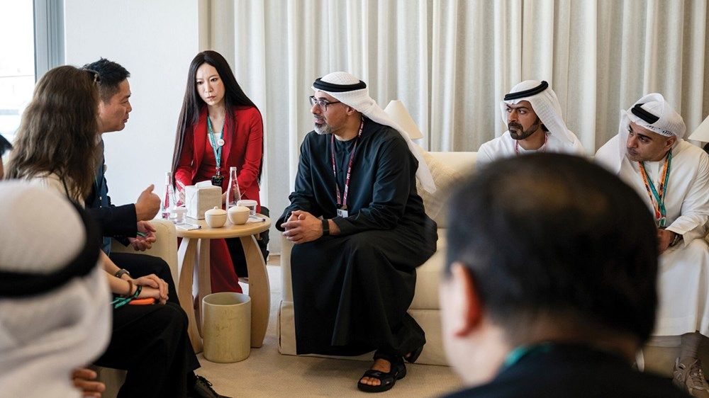 خالد بن محمد بن زايد يزور فعاليات اليوم الختامي لسباق جائزة الاتحاد للطيران الكبرى للفورمولا-1