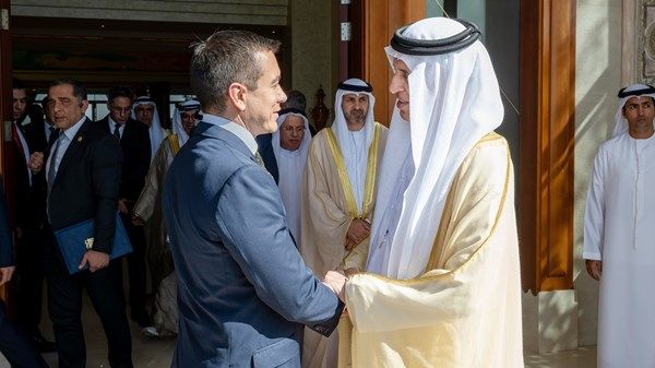 حاكم رأس الخيمة يستقبل رئيس جمهورية الإكوادور