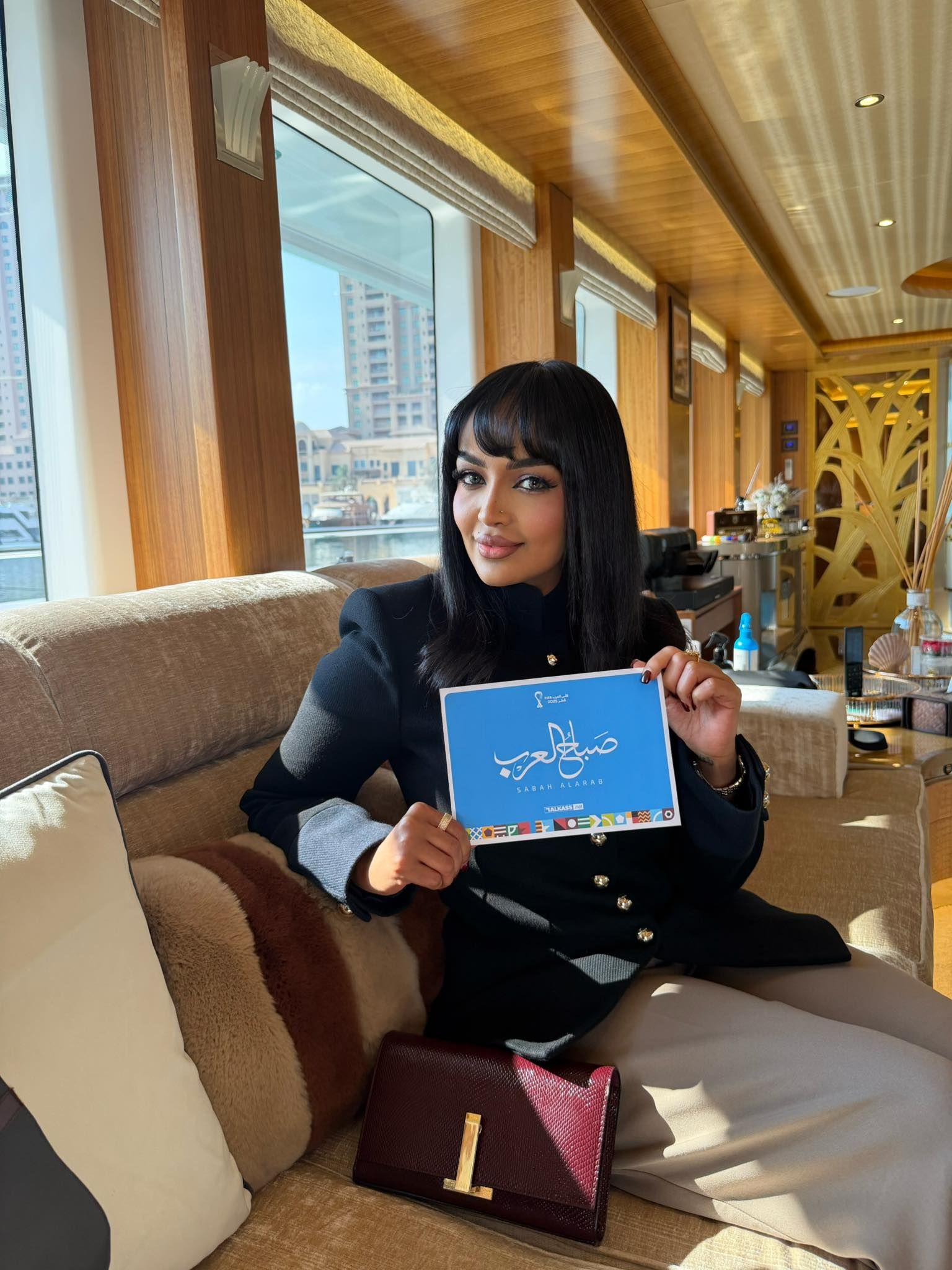 بالصورة.. مشجعة المنتخب السوداني الحسناء تحل ضيفة على إحدى الفضائيات العربية الشهيرة