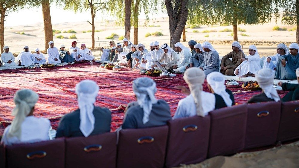 هزاع بن زايد يزور أبناء شهداء الوطن في مخيم أبناء الفخر الشتوي – رماح في منطقة العين