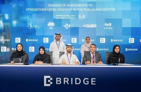 قمة بريدج.. "الإمارات للإعلام" يوقّع 5 شراكات استراتيجية لدعم المحتوى المحلي في قطاع النشر