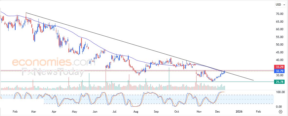 سعر سهم Nu Holdings (NU) يبدأ باستعادة تعافيه – توقعات اليوم – 11-12-2025
