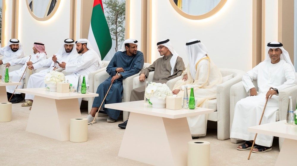 هزاع بن زايد يحضر حفل استقبال بمناسبة زفاف محمد صالح محمد بن مجرن العامري