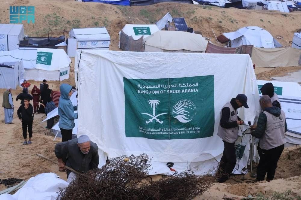 السعودية تواصل إيواء النازحين في جنوب غزة