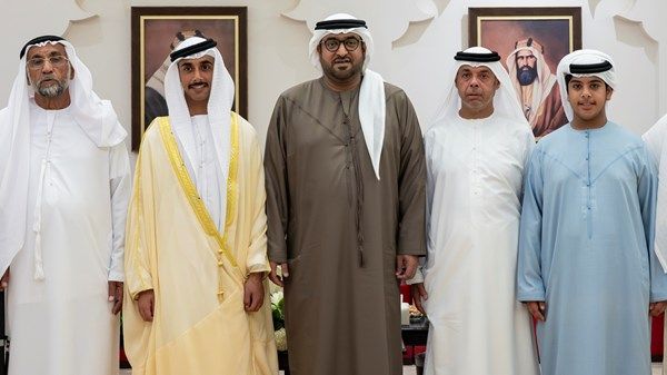 محمد بن حمدان بن زايد يحضر حفل استقبال بمناسبة زفاف زايد خليفة المحيربي