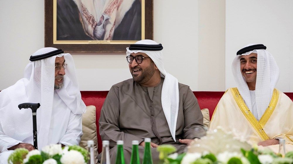 محمد بن حمدان بن زايد يحضر حفل استقبال بمناسبة زفاف زايد خليفة المحيربي