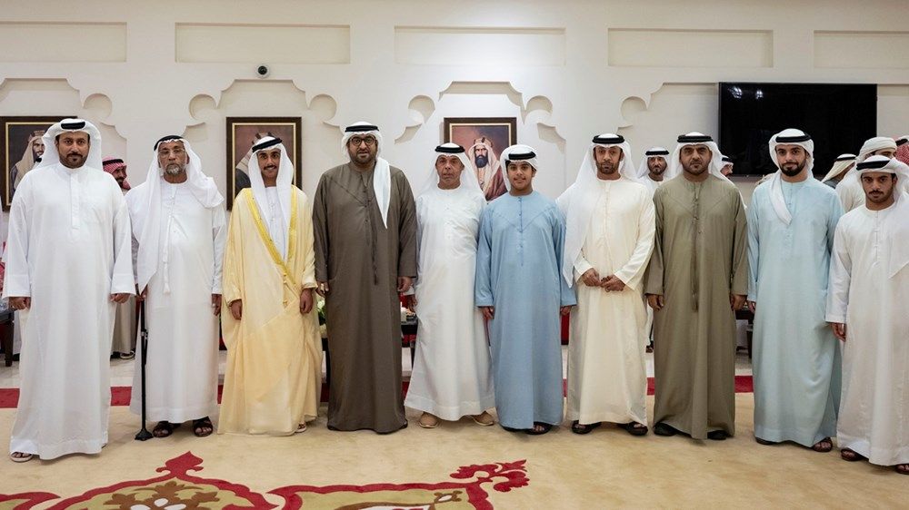 محمد بن حمدان بن زايد يحضر حفل استقبال بمناسبة زفاف زايد خليفة المحيربي