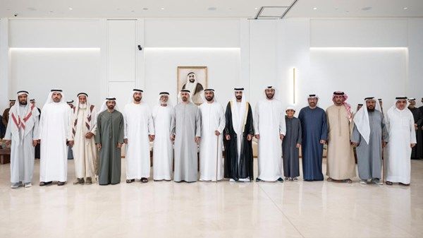 ذياب بن محمد بن زايد يحضر حفل استقبال بمناسبة زفاف علي محمد العامري