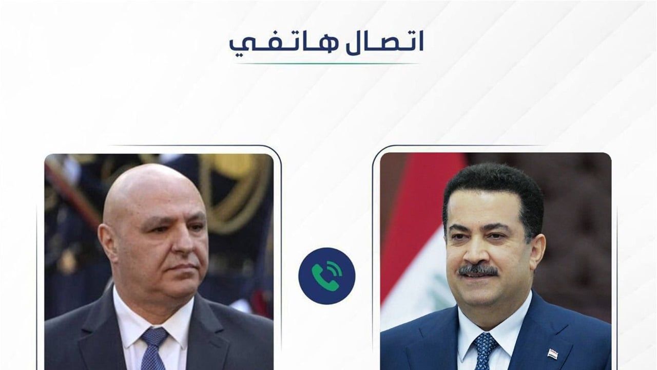 السوداني يهاتف الرئيس اللبناني: العراق بحكومته وشعبه يدعم كل ما يُثبت سيادة لبنان