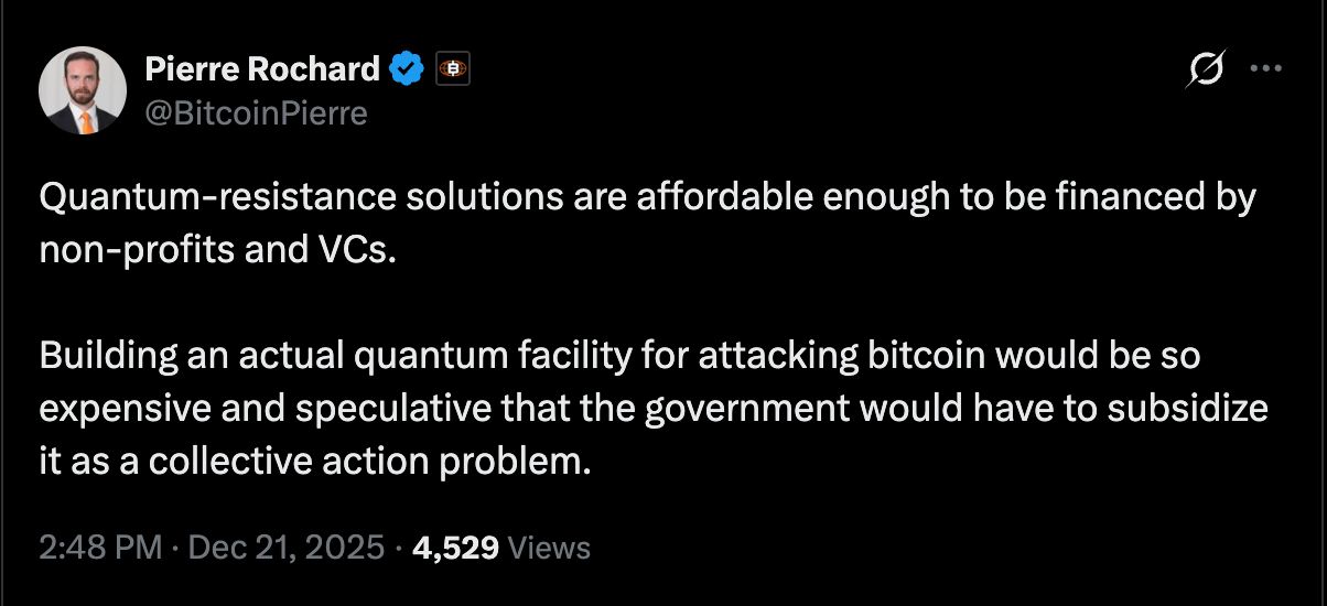 مسؤول تنفيذي في القطاع: ترحيل بيتكوين إلى معايير ما بعد الحوسبة الكمية قد يستغرق "بسهولة" من 5 إلى 10 سنوات