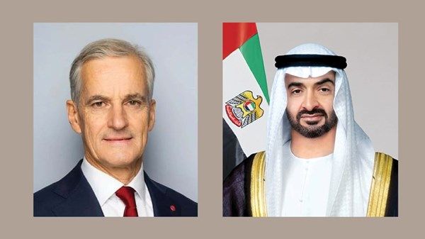 رئيس الدولة ورئيس وزراء النرويج يبحثان علاقات البلدين والتطورات الإقليمية