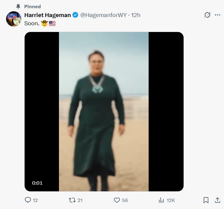 فيديو لهاغيمان يثير تكهنات في مجلس الشيوخ مع شغور مقعد لاميس في وايومنغ