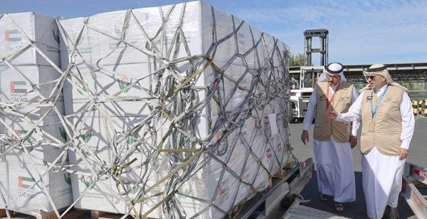 الإمارات تواصل جهودها الإنسانية لإغاثة أهالي غزة