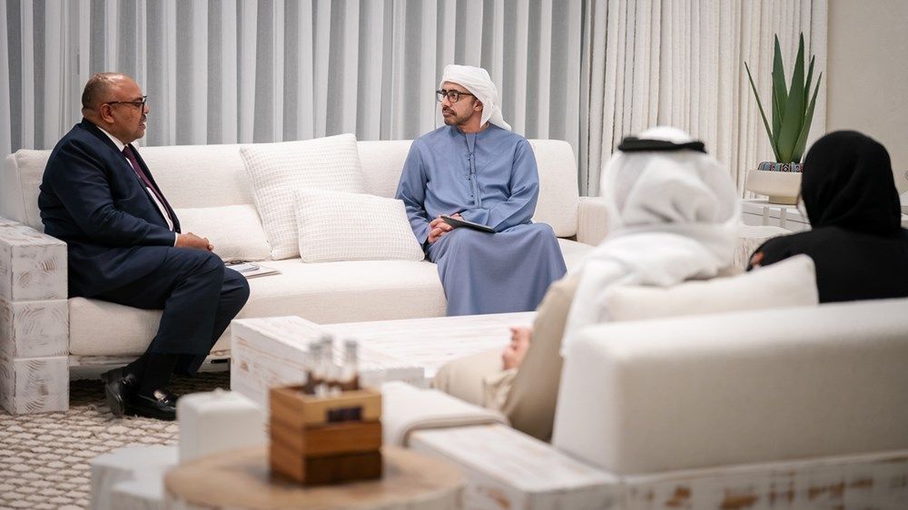 رئيس الدولة يتلقى رسالة خطية من رئيسة تنزانيا تسلمها عبدالله بن زايد