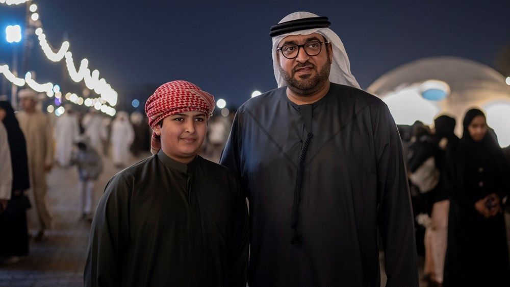 محمد بن حمدان بن زايد يشهد افتتاح فعالية الألعاب الشتوية «ونترلاند العين» في استاد هزاع بن زايد