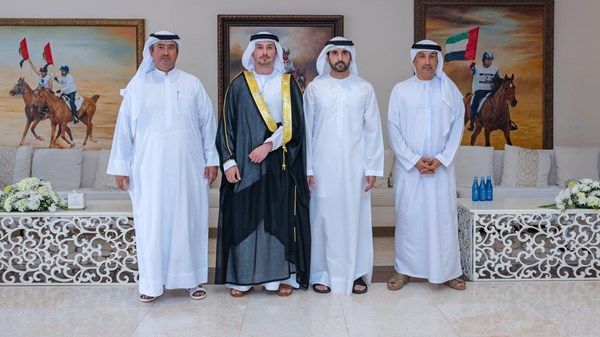 حمدان بن محمد يحضر أفراح الفلاسي والسويدي