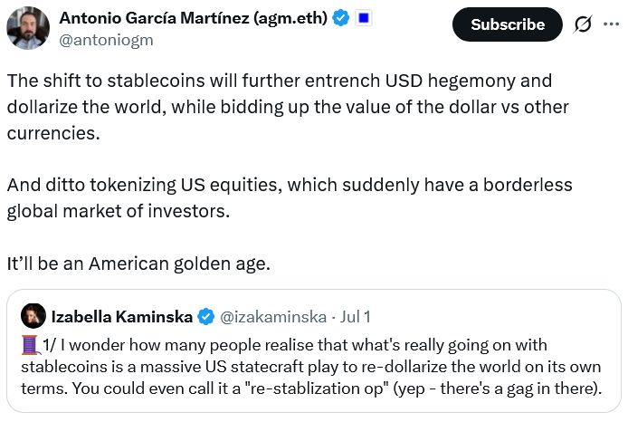 رئيس Coinbase التنفيذي: بيتكوين تدعم مكانة الدولار كعملة احتياطية “بطريقة غريبة”