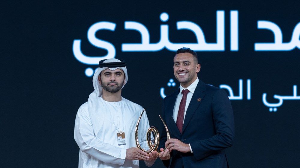 حمدان بن محمد يكرم رئيس الفيفا وناصر الخليفي ونوفاك ديوكوفيتش بجائزة محمد بن راشد آل مكتوم العالمية للرياضة 2025