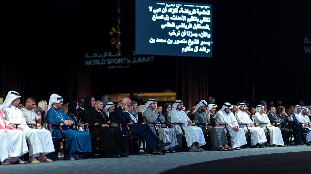 حمدان بن محمد يكرم رئيس الفيفا وناصر الخليفي ونوفاك ديوكوفيتش بجائزة محمد بن راشد آل مكتوم العالمية للرياضة 2025